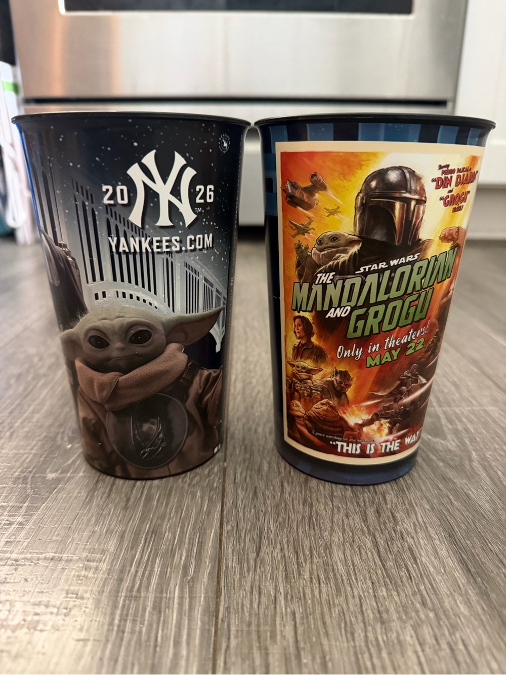 Yankee Stadium special edition Mandalorian Star Wars cups